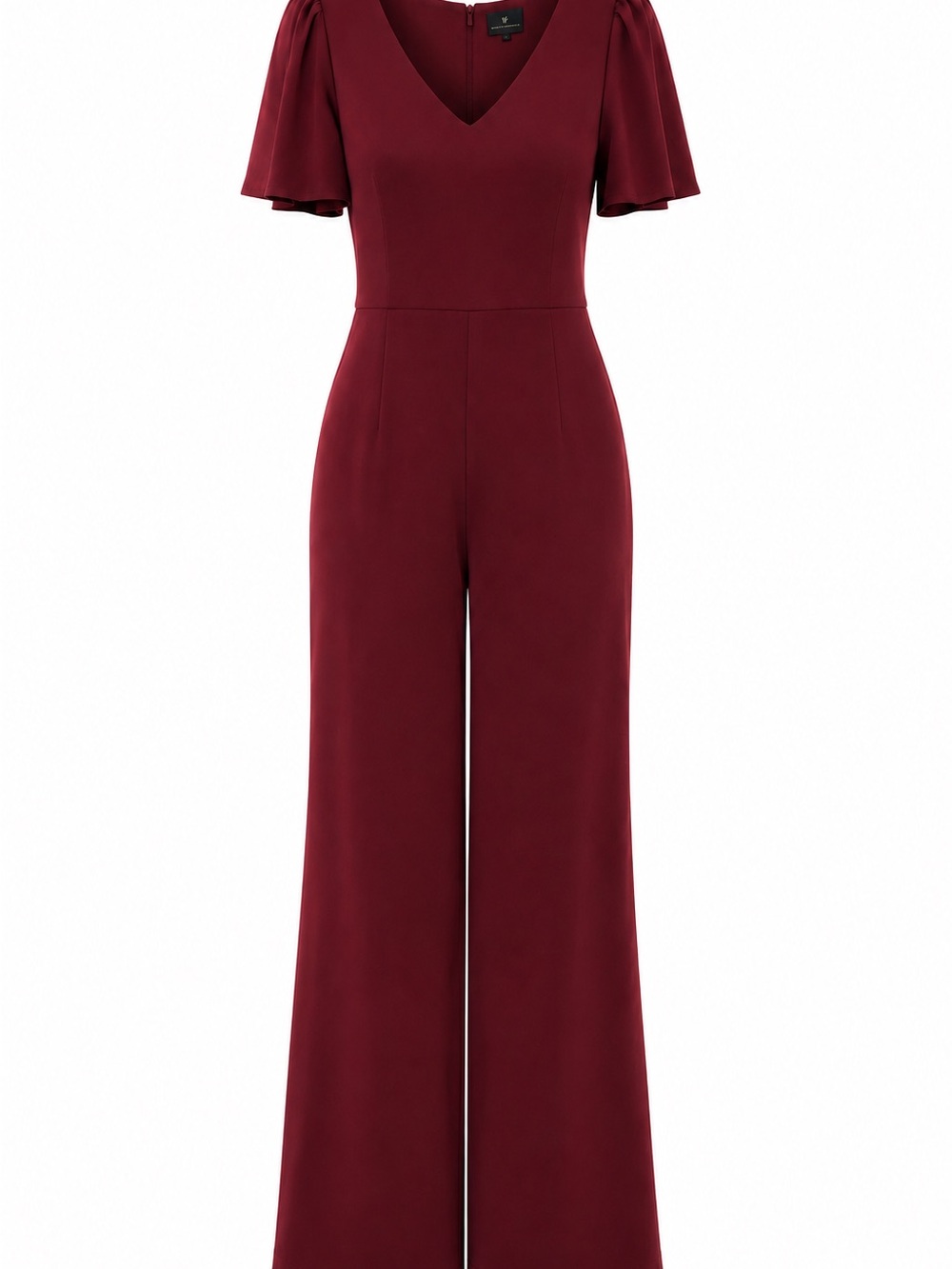 Worthington V-Neck Wide-Leg Jumpsuit in Wine